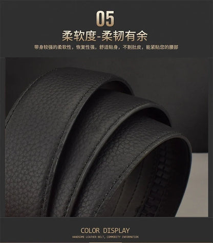 High Quality Designers Letter M White Leather Belt Men Luxury Famous Young Men Cowhide  Brand Jeans Relaxed Jeans Mode Man Belt
