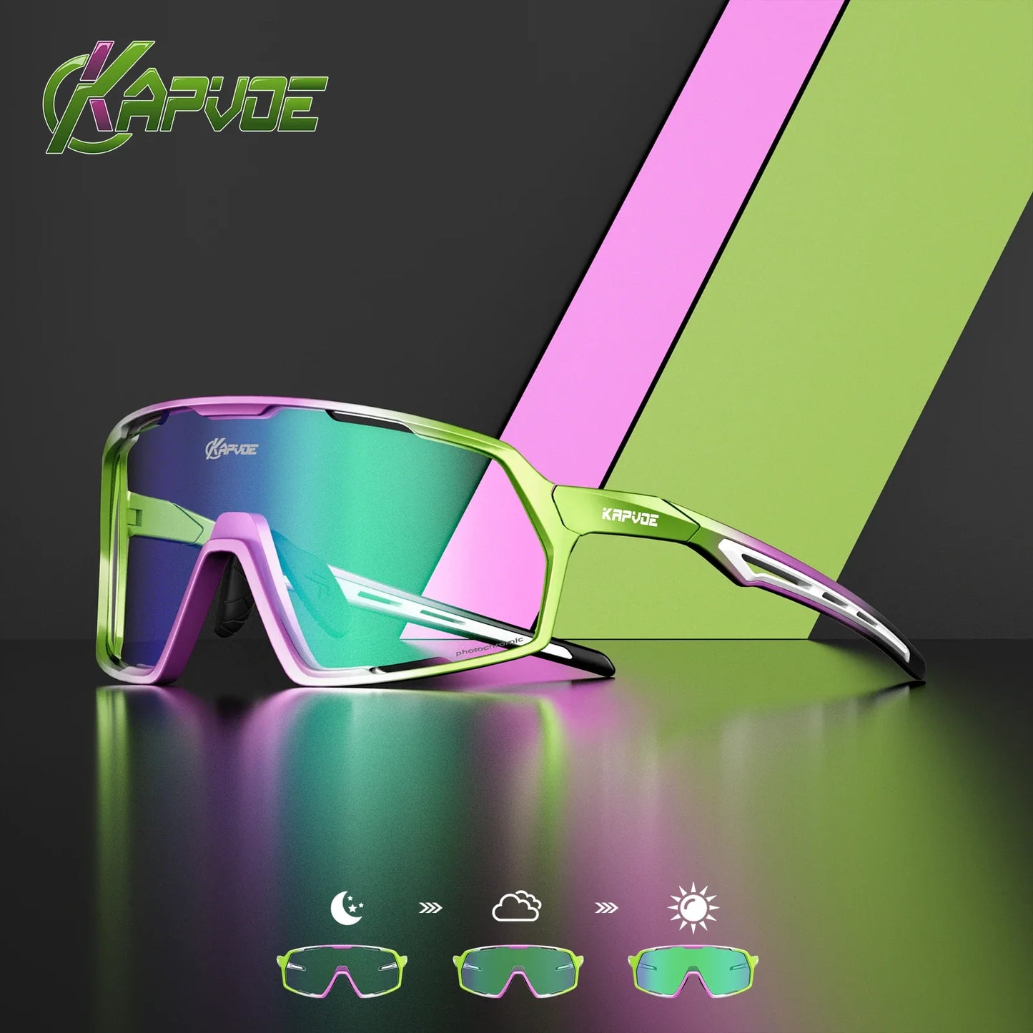 Photochromic Sunglasses Man MTB Climbing Glasses Outdoor Sports Bike Cycling Glasses Women Driving Bicycle Goggles UV400
