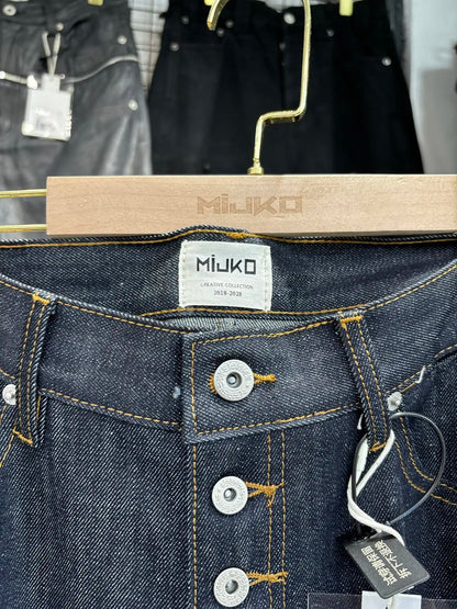 BootCut Original Jeans Wide Leg Trousers Straight Button Design ZJ124