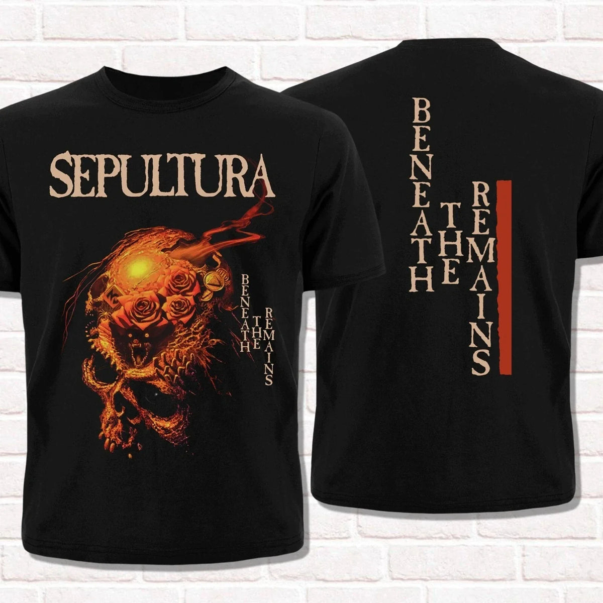 Sepultura T-Shirt Beneath The Remains 1989 Thrash Death Metal Groove Metal Summer Cotton Men's Women Top Tee Streetwear Casual