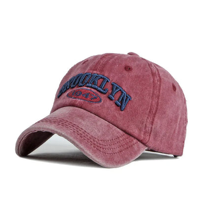 Brooklyn Alphabet Baseball Cap Men Women's Cowboy Baseball Cap Summer Cotton Hat Snapback Hip-Hop Hat Casual Gorra Hombre Visor