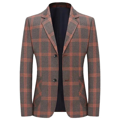 New style suit jacket - men's horizontal stripe business casual fashionable shirt - slim fit men's suit jacket