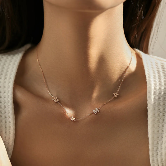 925 Sterling Silver Classic Letters MAMA Pendant Necklaces Rose Gold Color Link Chain For Women Jewelry Christmas Gifts
