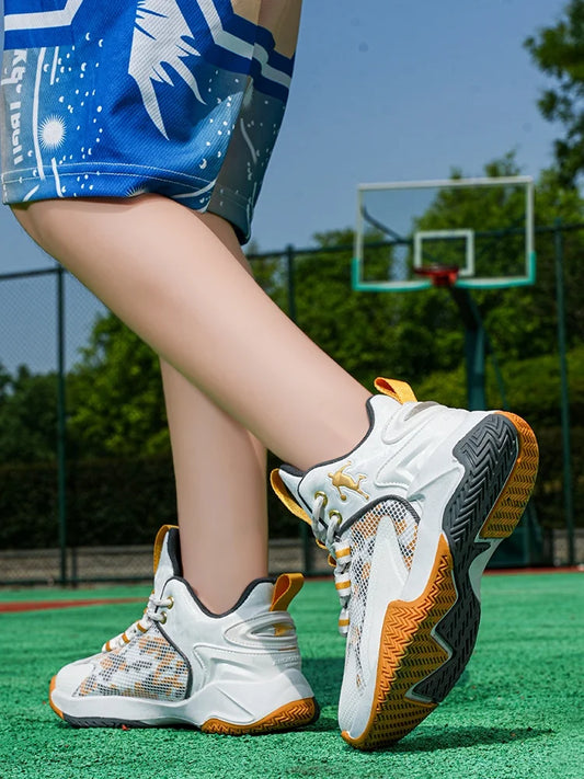 Kids Basketball Shoes Boys Sneakers Non-slip Child Trainer Basket Shoes Outdoor Children Sport Shoes Zapatillas De Deporte