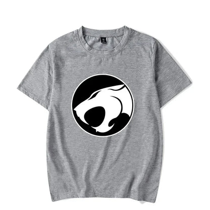 Luminous T-shirt Mens Fashion Casual Short Sleeve Round Neck Tops Mens Clothing Hipster Glowing ThunderCat T-shirt