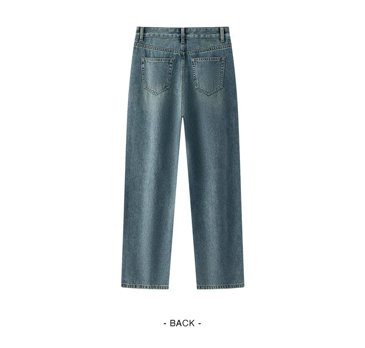 Semir Jeans Women Vintage Long Trousers 2025 New Spring Wide-leg Trousers Comfortable Soft Versatile Trousers