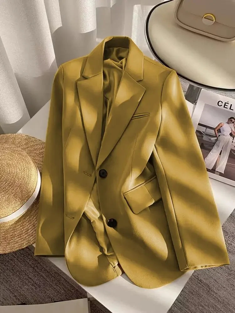 New Spring Suit 2025 Suit Jacket for Women with Small Temperament and High-end Feel Loose Casual Chic Elegant Fashion Coat Top