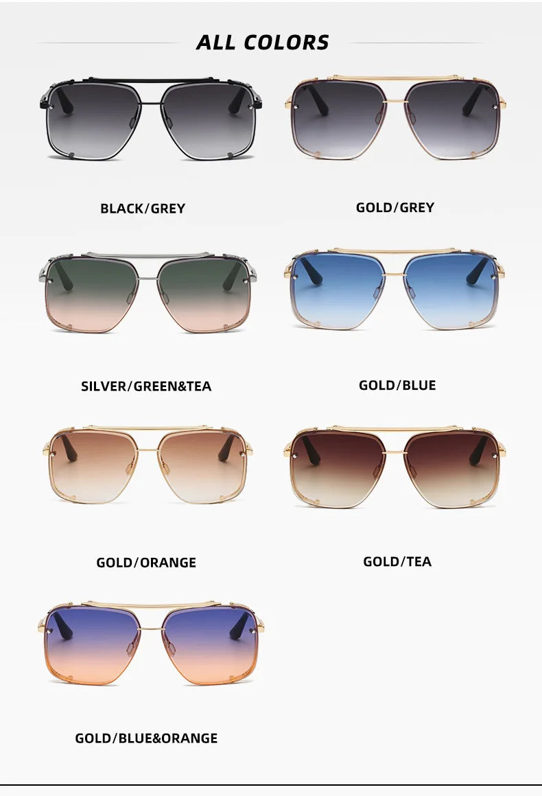 Steampunk Vintage Sunglasses For Men Luxury Punk Sunglasses Women  Retro Square Sonnenbrille Fashion Glasses Gafas De Sol Lentes