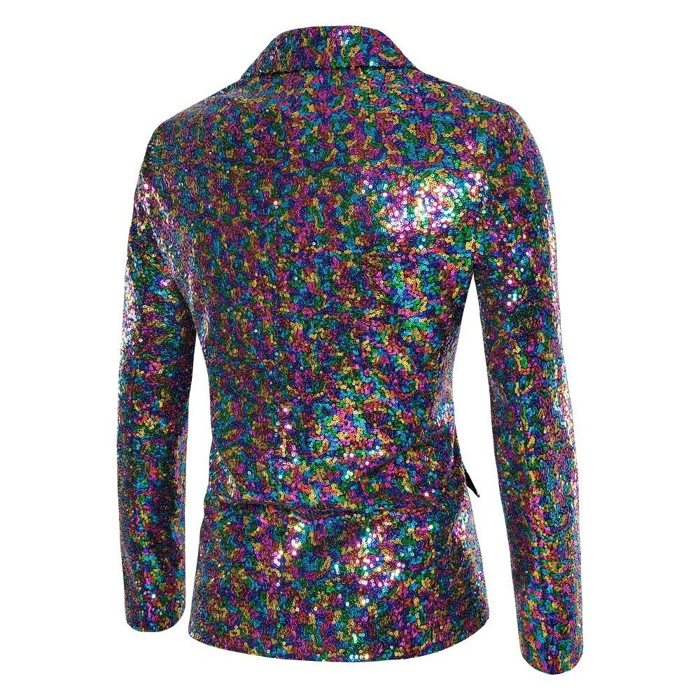 Suit Men's Performance Dress Sequined Suit Nightclub Men's Clothing Host Master Studio Men's Jacket