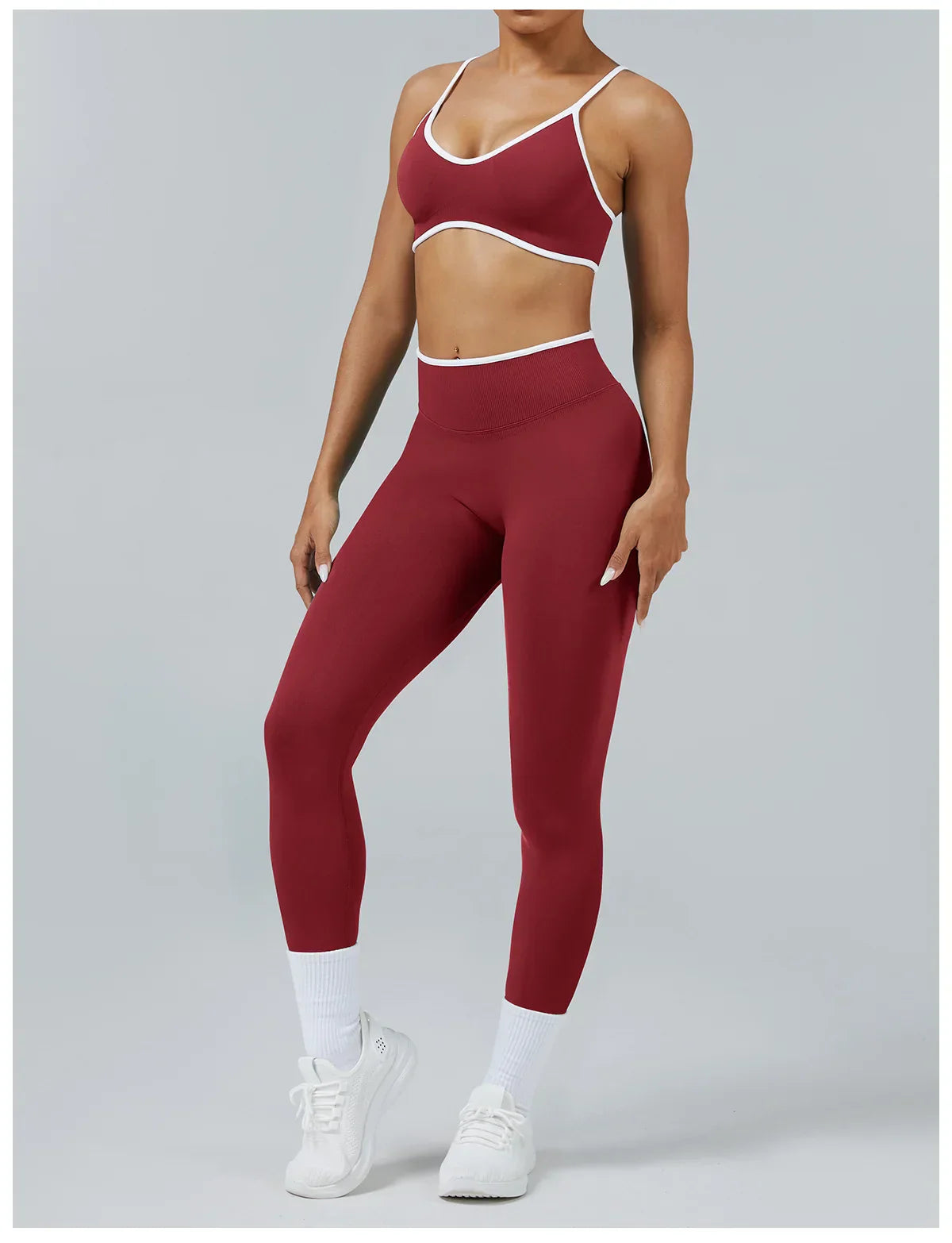 Seamless Yoga Set Women Gym Clothing Scrunch Bum Legging Sports Bras Padded Tank Top Workout Outfits Fitness Sportswear Suits