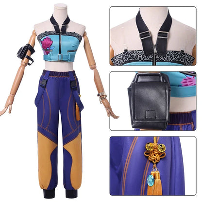 Zoey Cosplay Costume Zoey Cosplay Wig Halloween Outfit Women Girls Outfit