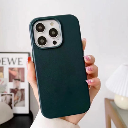 Official Magnetic Leather Case for Apple iPhone 17 Pro Max 16 13 12 14 15 Plus Original MacSafe for MagSafe Cover Accessories