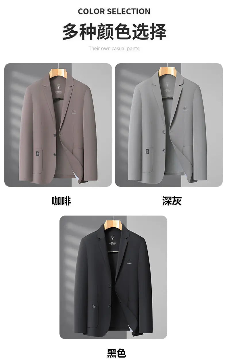 Blazer Summer Men's Casual Fashion Korean-style Business Solid Color Breathable, Lightweight and Sun-protective Clothing Blazer