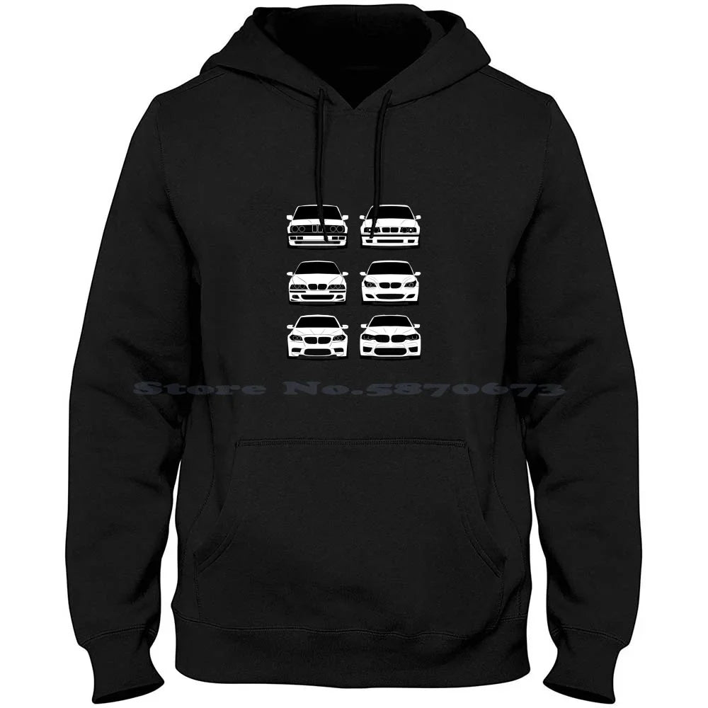 5 Series Generations 100% Cotton Hoodie Drift E30 E36 E46 E90 E92 F80 G80 E12 E28 E39 E60 F10 G30 M2 M3 M4 M5 M6 M8 330i