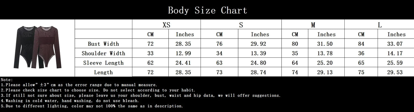 Chic Sheath Sexy Brown Streetwear Night Party Jumpsuit Fashion 2026 Club Long Sleeve Cool Strapless Sheer Mujer Tops