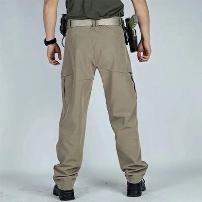 Summer Quick Dry Men Pants Thin Hunting Tactical Cargo Pants Multi-Pocket Loose Long Trousers Lightweight Hiking Work Pant