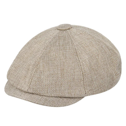 Men Retro Beret British Hats Wool Blend Vintage Herringbone Tweed Men Casual Fashion Hat Flat Keep Warm Caps Gifts
