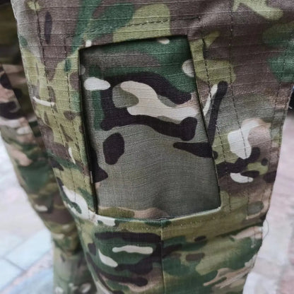 Outdoor Combat Pants +Knee Pads Tactical Cargo Pants Men Trousers Hunting Pants Camping Camo Multicam Workwear Trekking Clothes