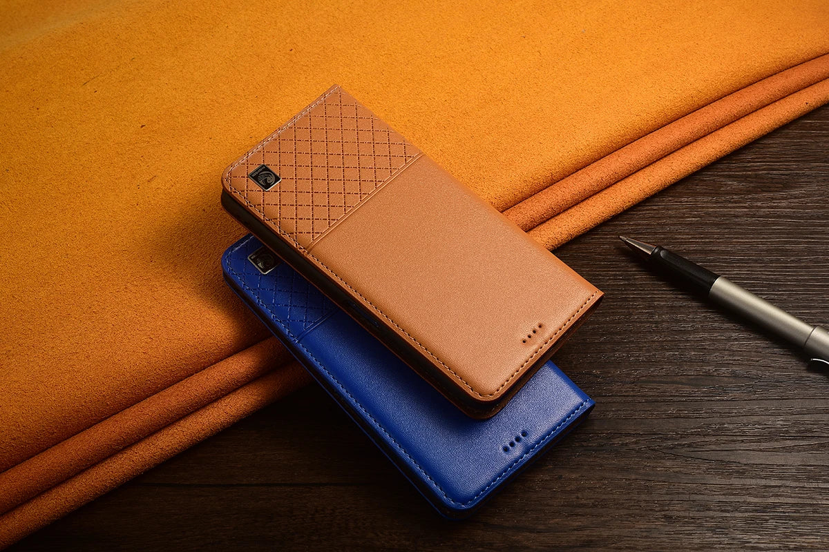 Genuine Leather Case Book For Apple iPhone 17 AIR 16 E 15 14 13 Plus Pro Max Mini Pro Max Plus Flip Wallet Phone Cover