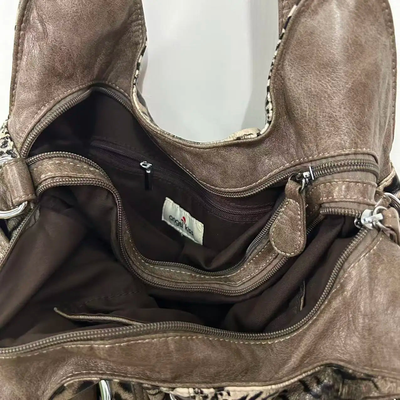 Women Handbags Fashion Leopard Shoulder Bag Large Tote Top-handle Shopping Pack Multifunctional Satchel Lady Hobos  Big Purse