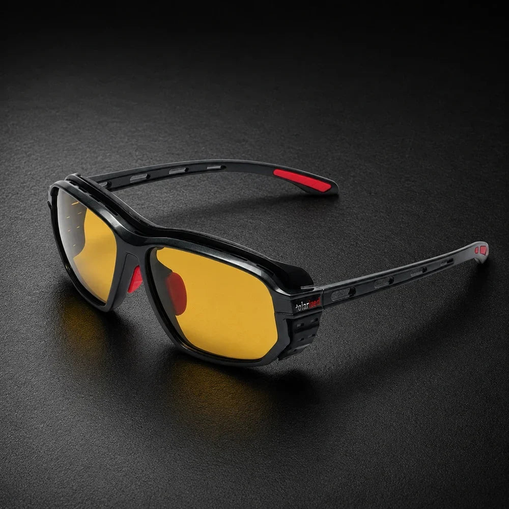 Polarized Fishing Sunglasses Men Soft Shockproof Side Foam Cushion Anti Glare UV400 Outdoor Cycling Driving Sports Glasses