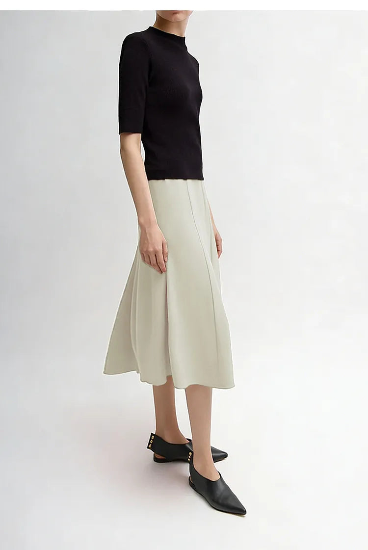 Women's Skirt 2026 Summer New Elegant Office Solid High Waist Mermaid Skirt Casual Loose Versatile Woman Clothes 12622093