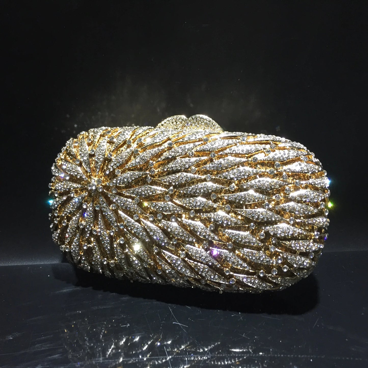 Hot Sale Shiny Diamond Luxury Prom Party Fashion Portable Handbag Women Evening Clutch Bag