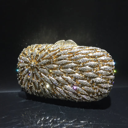 Hot Sale Shiny Diamond Luxury Prom Party Fashion Portable Handbag Women Evening Clutch Bag