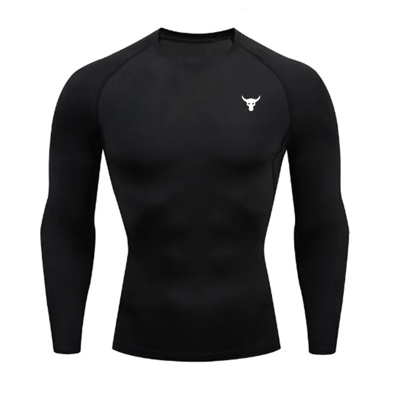 Men and women quick drying sportswear T-shirts long sleeved tight fitting clothes comfortable and breathable running clothes