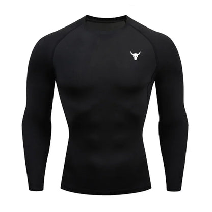 Men and women quick drying sportswear T-shirts long sleeved tight fitting clothes comfortable and breathable running clothes