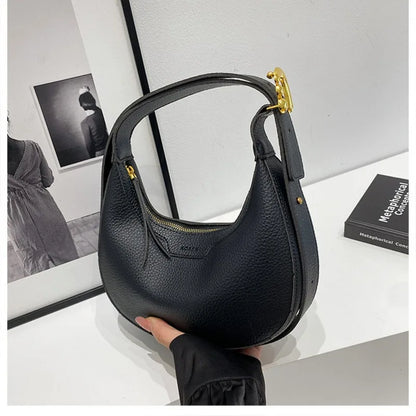 Women Underarm Bag Fashion Hobos Half Moon Saddle Shoulder Bags Luxury Pu Leather Crossbody Bag Phone Purses 2024 Commuting Bags