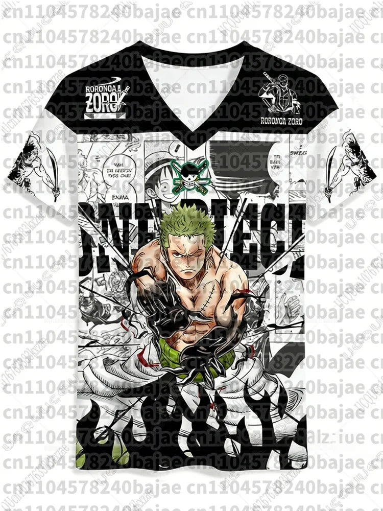 2026 Anime One Piece Luffy Special Edition Football Jerseys For Adult/Kids Summer Casual Harajuku Tees Luffy Tshirts Fans Tops
