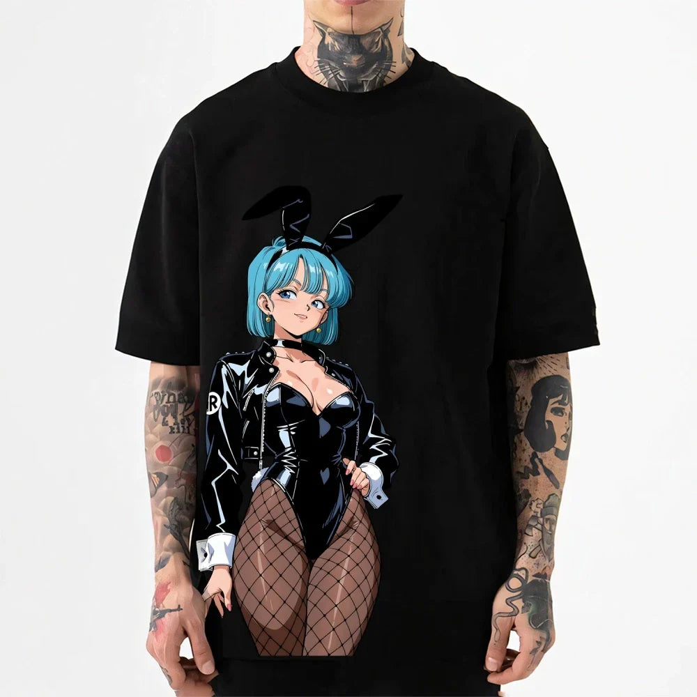 2026 New Dragon Ball Bulma Japanese Style Classic Tee High-quality Streetwear T-shirts Suitable for Both Men Women Summer Tshirt