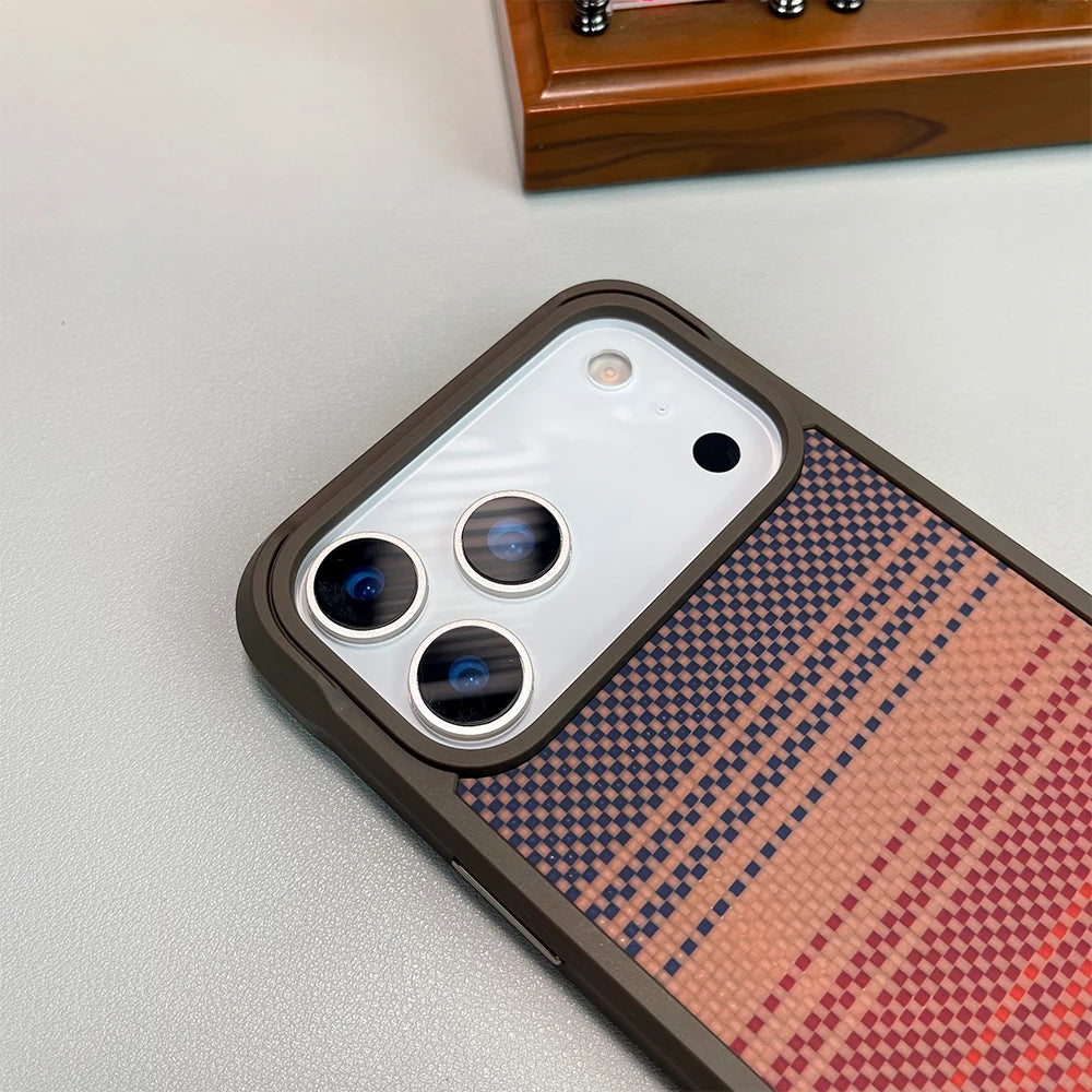 Real Carbon Fiber Kevlar Material Phone Case With Magnetic Wireless Charging Compatible With iPhone 16 Pro 16 pro max