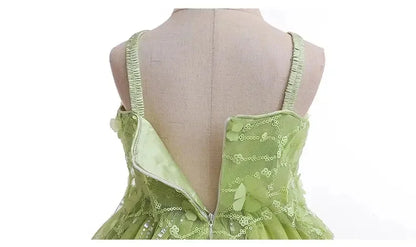 Children Fancy Girls Elf Cosplay Fairy Princess Dress For Kids Carnival Birthday Party Gift Halloween Christmas Dress Up Costume