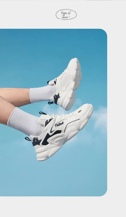 Men Sport Shoes Breathable Stitching Retro Casual Thick Bottom Height Increasing Male Sneakers 672326774