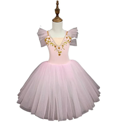 Fashion Children's Day Ballet Dress Kids Tutu Puffy Dance Wear Princess Dresses Girls Summer Performance Clothes Girl Vestidos