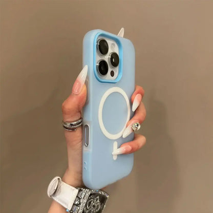 Luxury Candy Color For Magsafe Wireless Charge Case For iPhone 11 12 13 14 15 16 17 Pro Max Plus Magnetic Bumper Cases Cover