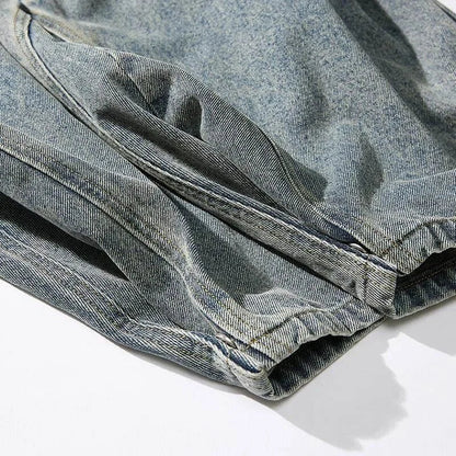 Spring Men Streetwear Denim Pants Men Harajuku Washed Baggy Jeans Men Y2K Fashion Punk Casual High Waist Wide Leg Pants