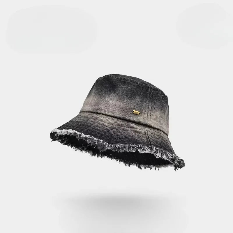 Fashion Washed Denim Bucket Hat for Women Men Summer Travel Outdoor Sunshade Sunscreen Hat Man Retro Bucket Hat