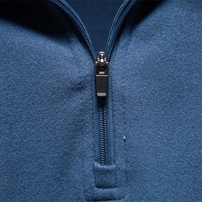 New Men Solid Color Zipper Soft Shell Sweatshirt Long Sleeve Breathable Warm Pullover Casual Streetwear Jacket‌