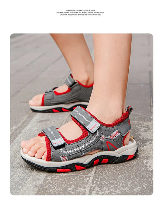 Children Sport Sandals Summer for Boys Outdoor Casual Beach Shoe Comfortable Soft Sole Kids Walking Sandials Non-slip
