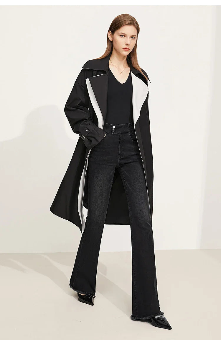 Jeans For Woman 2025 Winter New Slim-fit Warm Versatile Flared Pants Simple Commuter Casual Casual Woman Trousers 12344022