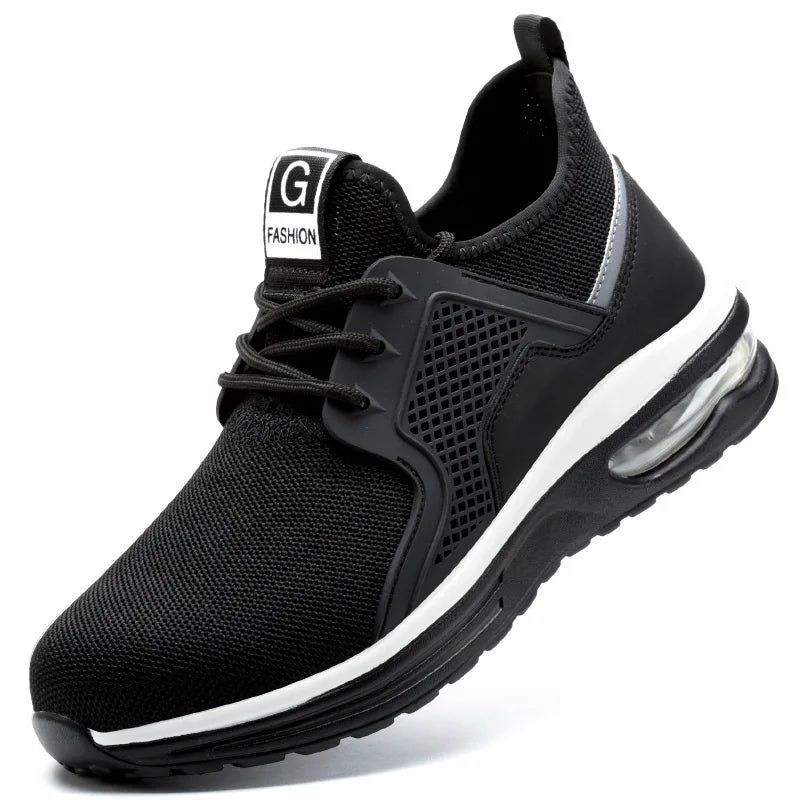 Steel Toe Safety Shoes Men Puncture Resistant Men's Work Shoes Lightweight Men Shoes Safety Bootss Men's Sports Shoes