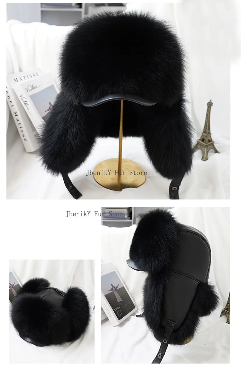 2026 Cap 100% Raccoon Dog Full Fur Fox Fur Hat Men's Fur Ear Protection Winter Thickened and Warm Russian Hat Men's Trend