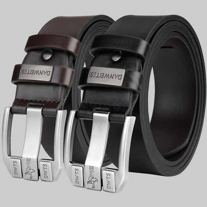 New Men's Belt, Men's High-Quality Belt, Men's Versatile Belt, Luxurious Needle Buckle, Authentic Vintage Denim Style