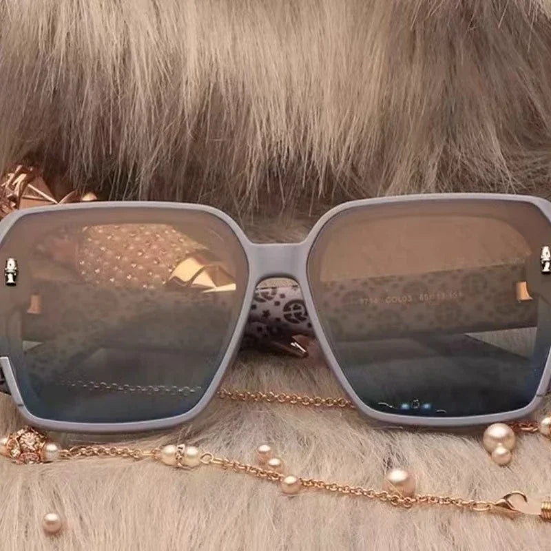 Fashion Polarized Sunglasses Internet Celebrity Sunglasses 2025 New Ins Spice Girl Style Premium Women's Sunglasses