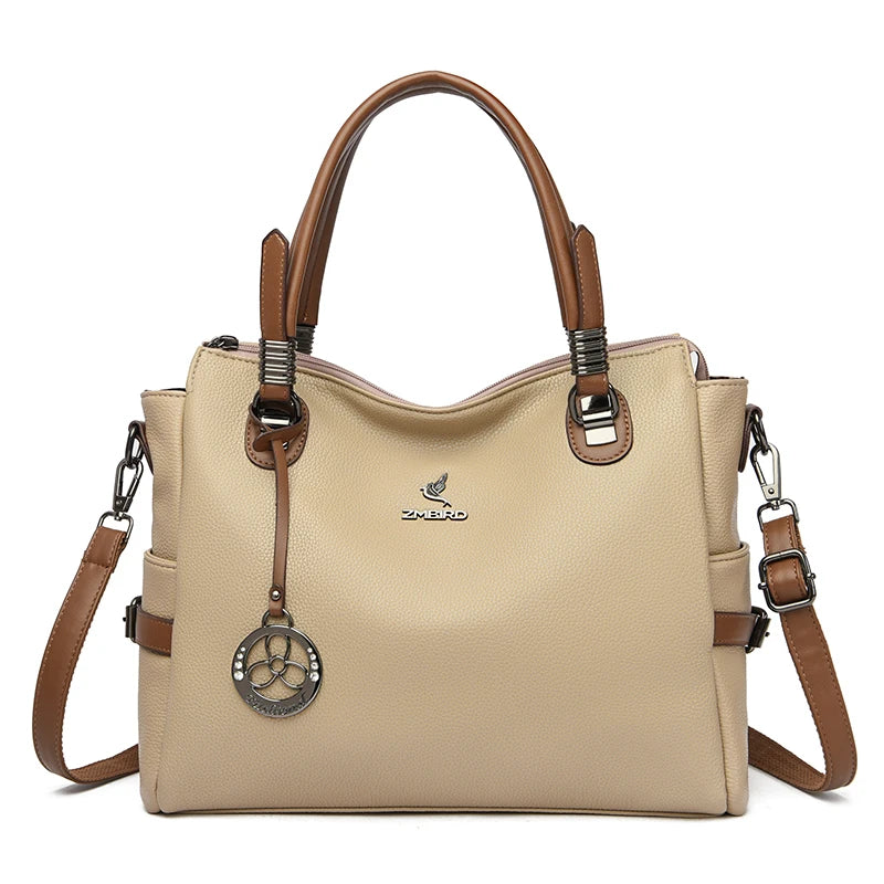 Real Women Soft Leather Shoulder Bags Luxury Women's Bag High Quality Ladies Handbag Fashion Female Messenger Bag Large Tote Sac
