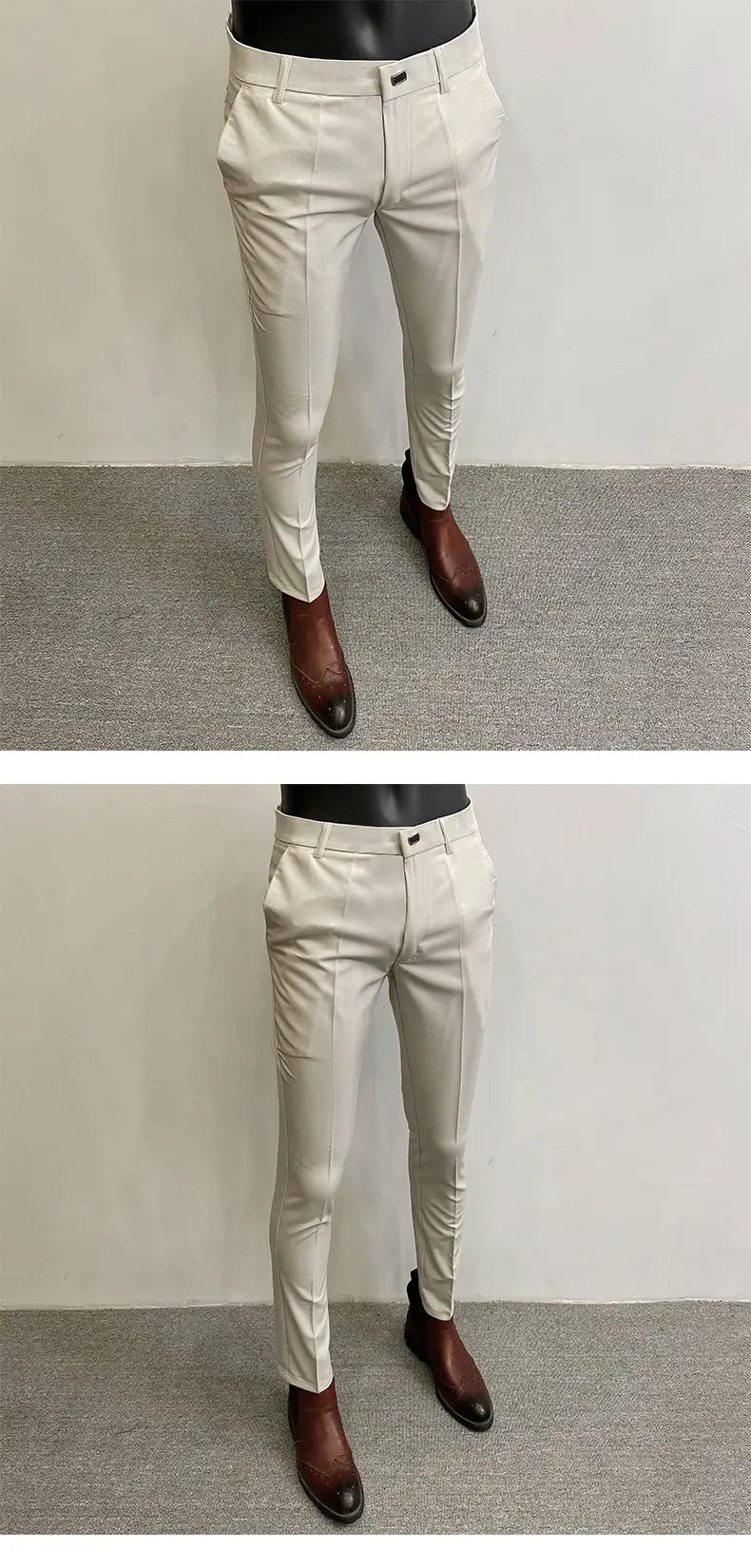 Men Suit Pants Formal Trousers Stretch Slim Pantalone Hombre Calça Masculina Solid Color Casual Dress Pants Fashion Men Clothing