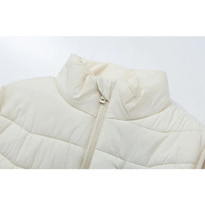 New Loose Casual Stand Up Collar Winter 28 Zone Intelligent Heating Vest Men'S Women'S Warm Electric Clip Coat (No Power Bank)